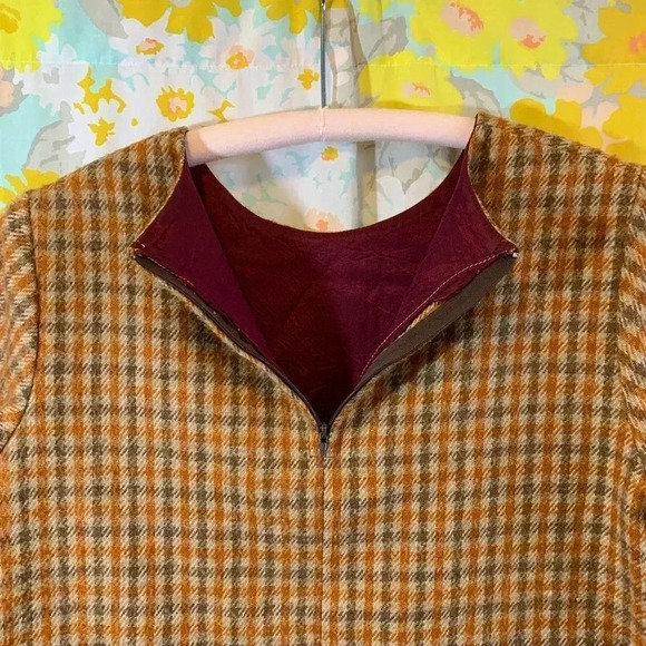 Vintage wool gingham top size large - Picture 11 of 11